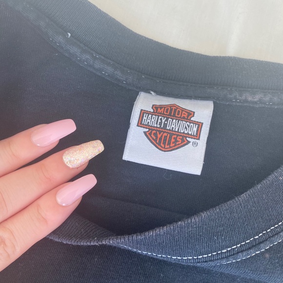 ✨Vintage Harley Davidson Cropped Tee✨ - Picture 4 of 4